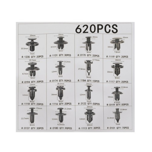 Sada autospon + stahovák - 620 kusů v 16 typech