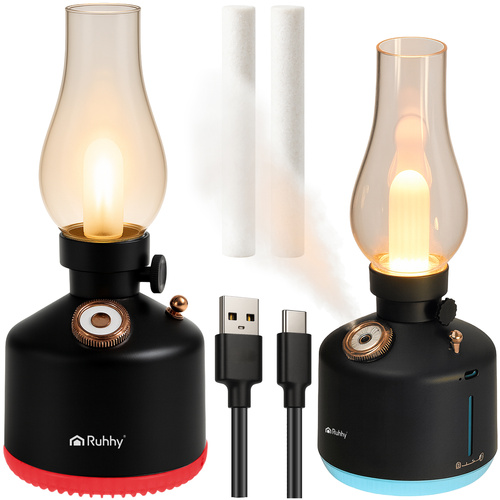 Retro  zvlhčovač vzduchu AIVE s difuzérem a 14 RGB LED - noční světlo 2v1