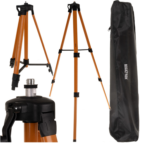 SET: Elektronická laserová vodováha + stativ 150 cm – zelený laser s křížovou funkcí