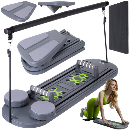Multifunkční deska 97×35 cm s úchyty pro pilates, jógu a posilování doma