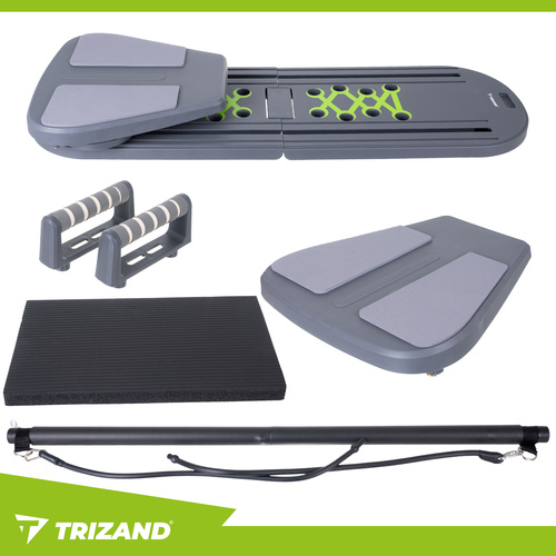 Multifunkční deska 97×35 cm s úchyty pro pilates, jógu a posilování doma