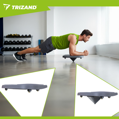 Multifunkční deska 97×35 cm s úchyty pro pilates, jógu a posilování doma