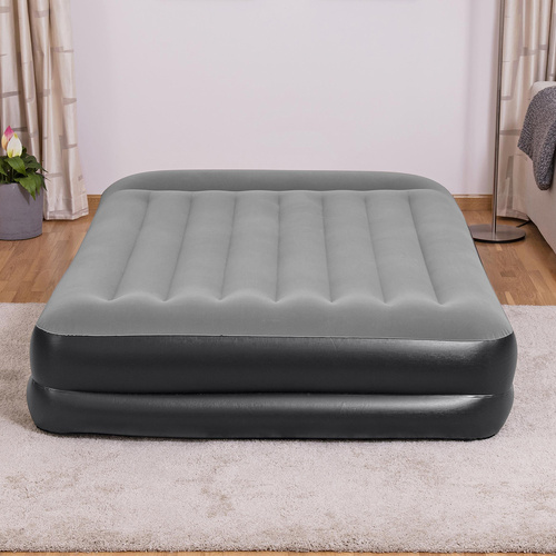 Nafukovací dvoulůžková matrace s vestavěnou pumpou 203×152×46 cm
