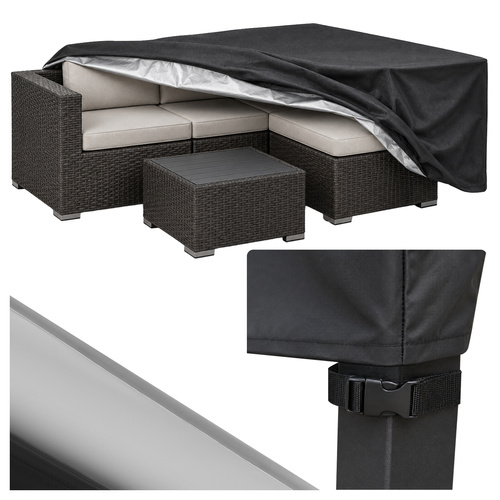 Voděodolný kryt na zahradní nábytek 205×160×70 cm – UV ochrana, PU povlak, stahovací šňůra